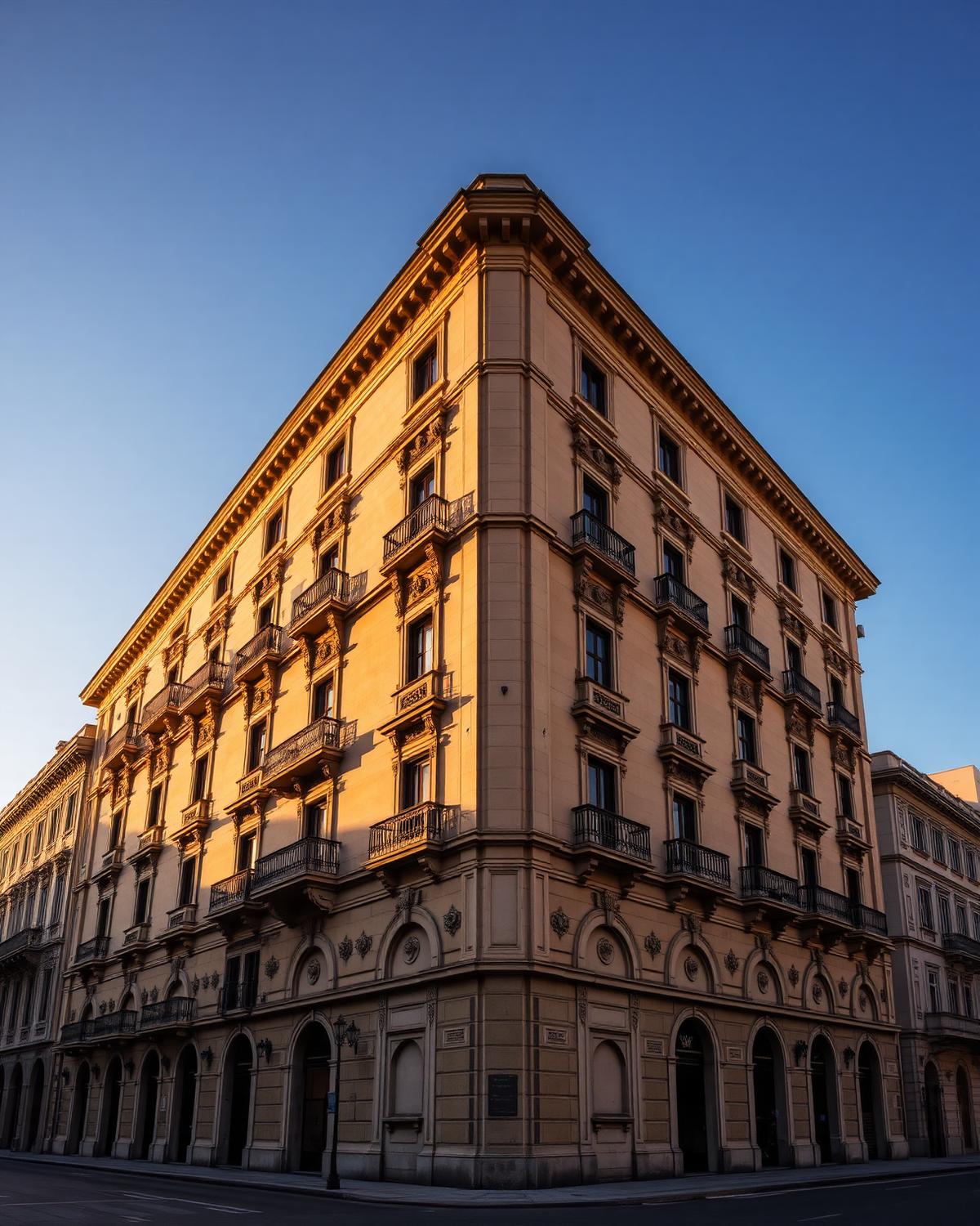 Aristocratic palace courtyard in Palermo, Sicily